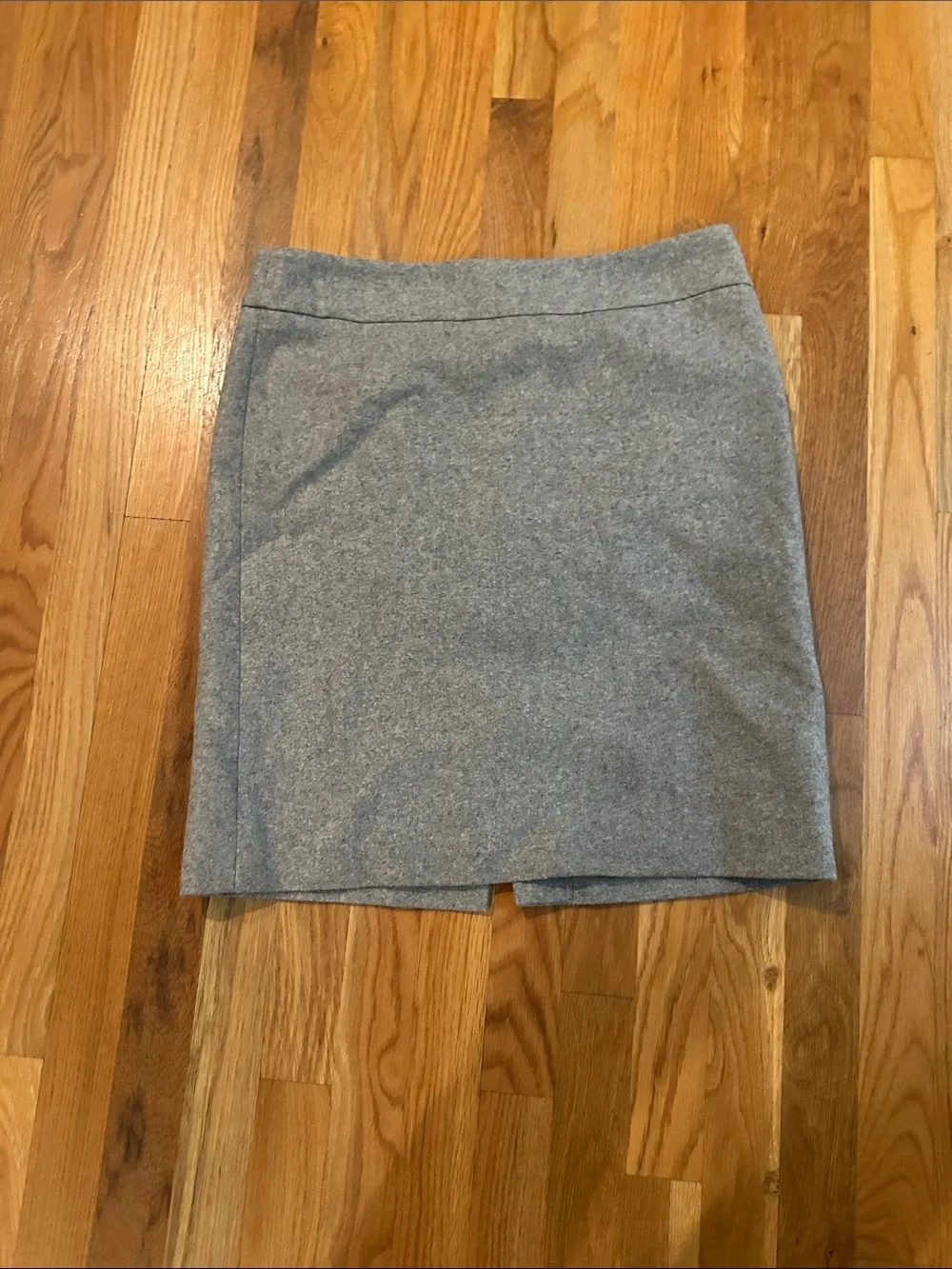 J. Crew Light Gray Wool Pencil Skirt